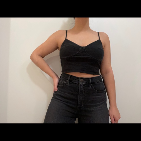 Crop black cami from Garage 🖤 - Picture 1 of 2
